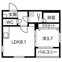 愛知県名古屋市中村区元中村町1丁目（賃貸アパート1LDK・1階・31.27㎡） その2