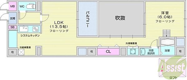 プレシャス二日町 ｜宮城県仙台市青葉区二日町(賃貸マンション1LDK・2階・54.24㎡)の写真 その2