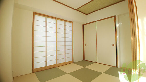 画像9:和室の様子です、リビングにもつながって、畳もきれいな状態です
