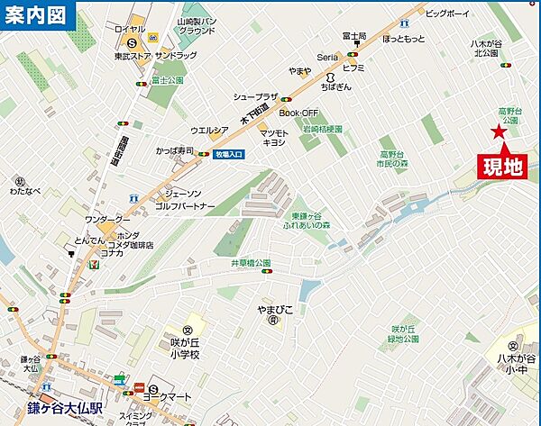 地図を拡大表示