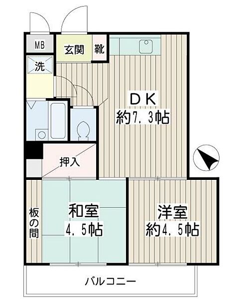 アーバン磯子 00402｜神奈川県横浜市磯子区磯子２丁目(賃貸マンション2DK・4階・35.76㎡)の写真 その2