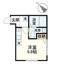 神奈川県横浜市港南区上大岡東１丁目（賃貸アパート1R・1階・16.42㎡） その2