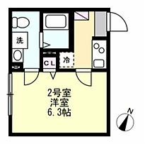 神奈川県横須賀市東逸見町１丁目（賃貸アパート1K・2階・20.08㎡） その2