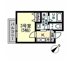 Searex横須賀中央 301 ｜ 神奈川県横須賀市深田台9-10（賃貸アパート1K・2階・18.77㎡） その2