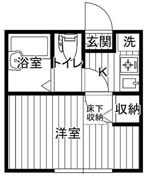 神奈川県横浜市港南区港南１丁目(賃貸アパート1K・1階・16.20㎡)の写真 その2