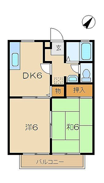 神奈川県横浜市金沢区釜利谷東７丁目(賃貸アパート2DK・2階・40.92㎡)の写真 その2