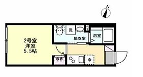 神奈川県横須賀市安浦町１丁目（賃貸アパート1K・3階・19.38㎡） その2