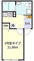 COMFORT追浜 101 ｜ 神奈川県横須賀市鷹取２丁目8-18（賃貸アパート1K・1階・21.86㎡） その2