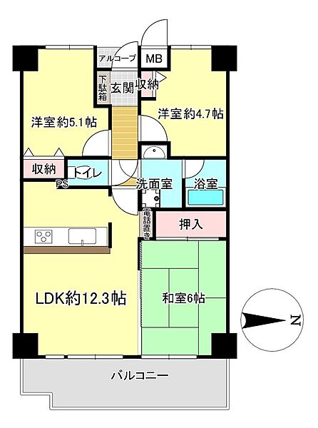 間取りを拡大表示
