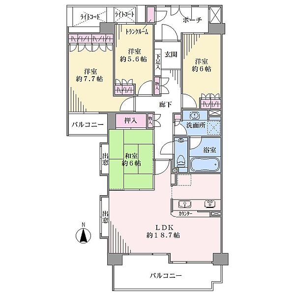 間取りを拡大表示