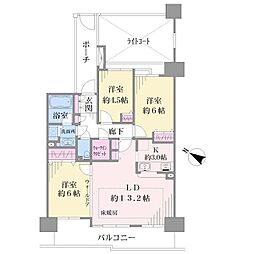 デイパーク横濱天王町 3LDKの間取図画像