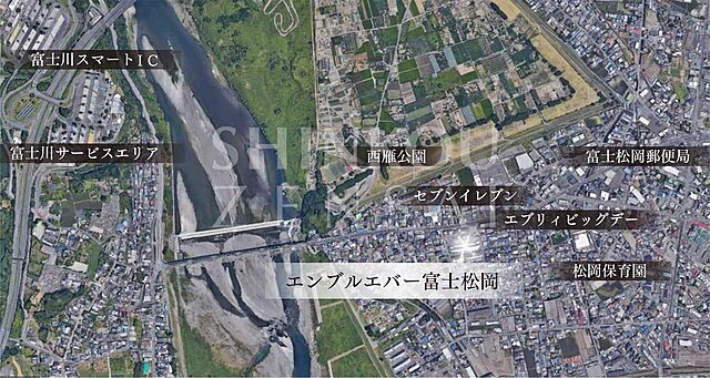 地図 エンブルエバー富士松岡 3階/-