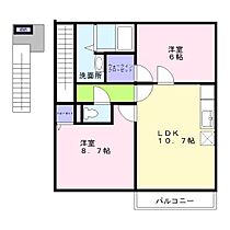 ソレアード本荘壱番館 203 ｜ 兵庫県加古郡播磨町東本荘3丁目（賃貸アパート2LDK・2階・62.51㎡） その2