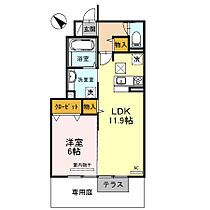 サンセール加佐B  ｜ 兵庫県三木市加佐122-1（賃貸アパート1LDK・1階・45.41㎡） その2