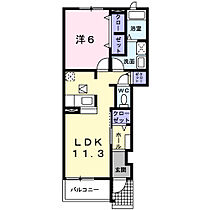 グランディールI－Ｂ 103 ｜ 兵庫県加古川市野口町長砂680番地（賃貸アパート1LDK・1階・44.18㎡） その2