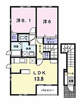 マリンスカイＢ 201 ｜ 兵庫県加古郡播磨町北本荘2丁目9番15号（賃貸アパート2LDK・2階・61.76㎡） その2