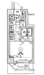 東京メトロ半蔵門線 清澄白河駅 徒歩5分の賃貸マンション 4階1Kの間取り