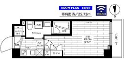 東京メトロ半蔵門線 清澄白河駅 徒歩5分の賃貸マンション 2階1Kの間取り