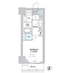 JR総武線 錦糸町駅 徒歩12分の賃貸マンション 6階ワンルームの間取り