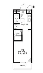 東京メトロ半蔵門線 清澄白河駅 徒歩4分の賃貸アパート 2階1Kの間取り