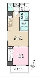 東京メトロ半蔵門線 錦糸町駅 徒歩10分の賃貸マンション 5階1LDKの間取り