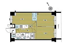 東京メトロ銀座線 日本橋駅 徒歩3分の賃貸マンション 7階3Kの間取り