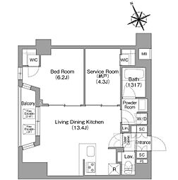 間取図画像 1SLDK