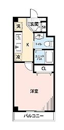 ジェラトーニ浦安 1Kの間取図画像