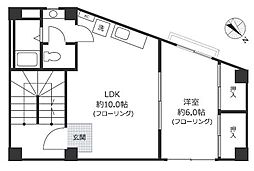 サーハンハウス 1LDKの間取図画像