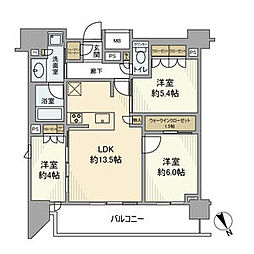 リビオ蒲田ザ・ゲート 3LDKの間取図画像