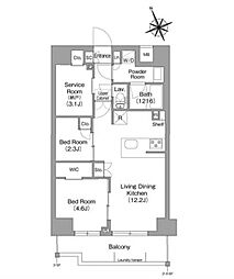 間取図画像 2SLDK
