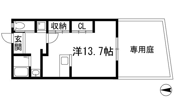 アールズコート宝塚 ｜兵庫県宝塚市大成町(賃貸マンション1R・1階・38.26㎡)の写真 その2