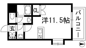 ルーム1  ｜ 兵庫県宝塚市泉町（賃貸マンション1R・1階・28.00㎡） その2