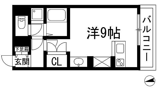 ミランダパキラ ｜兵庫県西宮市日野町(賃貸アパート1R・2階・26.08㎡)の写真 その2