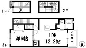 グレイスヒルズ　ウエガハラ2  ｜ 兵庫県西宮市上ケ原五番町（賃貸アパート1LDK・3階・53.33㎡） その2