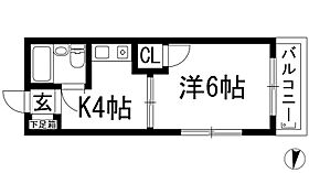 モンジット  ｜ 大阪府池田市石橋3丁目（賃貸マンション1K・3階・20.00㎡） その2