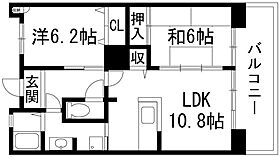 グリーンヒルズ仁川5号棟  ｜ 兵庫県宝塚市仁川団地（賃貸マンション2LDK・4階・59.00㎡） その2