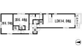 レジデンスうねの  ｜ 兵庫県川西市東畦野3丁目（賃貸アパート2LDK・2階・64.79㎡） その2