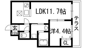 arbre fuille(アルブルフィーユ）  ｜ 兵庫県宝塚市野上1丁目（賃貸アパート1LDK・1階・36.30㎡） その2