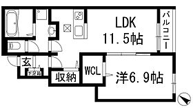 レガーミ・F  ｜ 兵庫県伊丹市堀池1丁目（賃貸アパート1LDK・1階・44.17㎡） その2