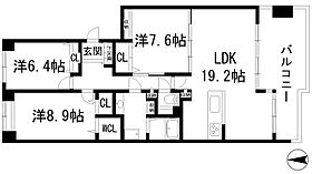 ラビスタ宝塚ウエストウイング3番館  ｜ 兵庫県宝塚市すみれガ丘2丁目（賃貸マンション3LDK・1階・96.29㎡） その2