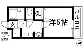 アーバンジャングルプレース174ｎ  ｜ 兵庫県西宮市門前町（賃貸マンション1K・3階・20.30㎡） その2