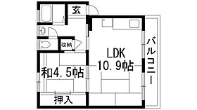 逆瀬川1号棟  ｜ 兵庫県宝塚市野上6丁目（賃貸マンション1LDK・2階・43.00㎡） その2