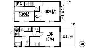 シャルムコート（下大市東町テラスハウス）  ｜ 兵庫県西宮市下大市東町（賃貸テラスハウス2LDK・1階・60.44㎡） その2