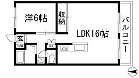 川西花屋敷団地B棟  ｜ 兵庫県川西市花屋敷1丁目（賃貸マンション1LDK・5階・46.46㎡） その2