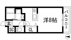 メゾン二翠Ｂ棟  ｜ 兵庫県川西市花屋敷1丁目（賃貸アパート1K・2階・30.40㎡） その2