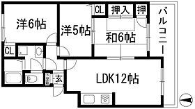 クレスト宝塚  ｜ 兵庫県宝塚市米谷2丁目（賃貸マンション3LDK・3階・65.77㎡） その2