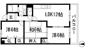 ウィル宮崎  ｜ 兵庫県伊丹市西野3丁目（賃貸マンション3LDK・4階・65.03㎡） その2