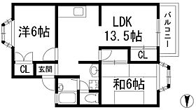 ラフォーレハタ1  ｜ 兵庫県西宮市門戸岡田町（賃貸アパート2LDK・2階・52.99㎡） その2