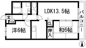 ハーモニーマンションB  ｜ 兵庫県宝塚市高司3丁目（賃貸マンション2LDK・2階・57.89㎡） その2